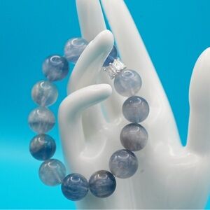Blue Beaded Bracelet high quality natural gemstone
